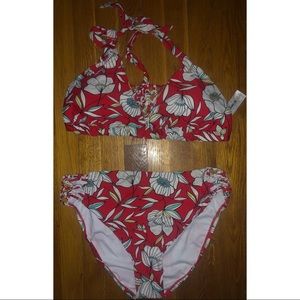 Ashley Graham floral 2 piece bikini